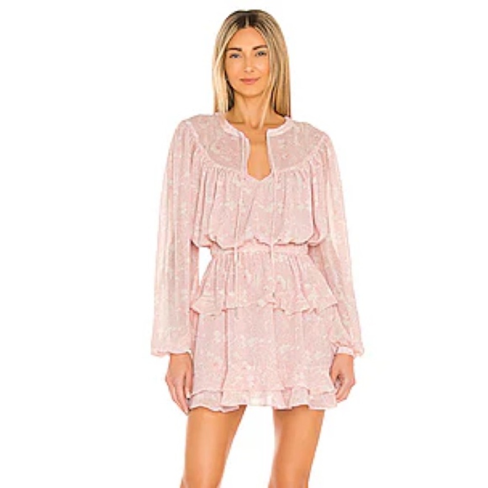 pink patterned Tularosa dress